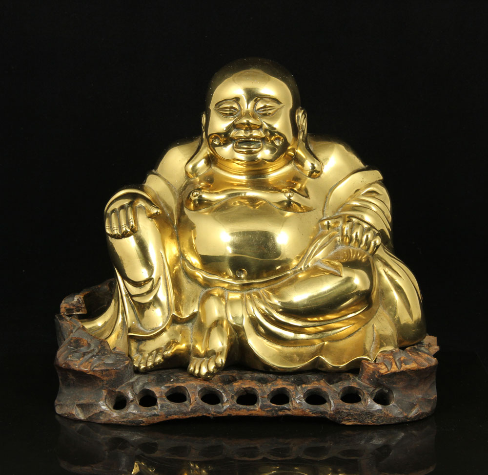 Appraisal: - Chinese Bronze Buddha Bronze Buddha China early th century