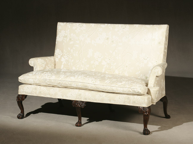 Appraisal: George II Mahogany Sofa In the Manner of William Kent