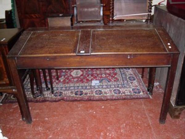 Appraisal: A th century mahogany's clerk's desk