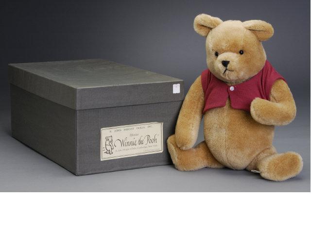 Appraisal: R John Wright Life-Size Winnie The Pooh - Mohair with