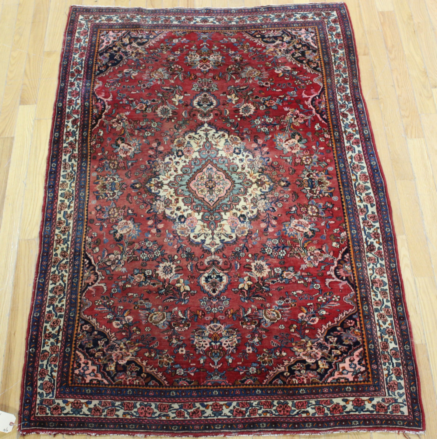 Appraisal: Antique Finely Hand Woven Area Carpet From a Brooklyn NY