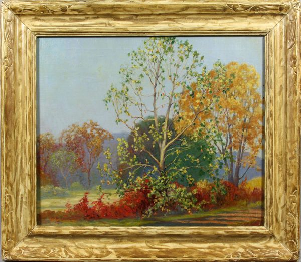 Appraisal: Herbert A Smithers spring landscape o c x x framed