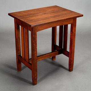 Appraisal: Stickley Brothers Rectangular Lamp Table Length inches Width inches Height