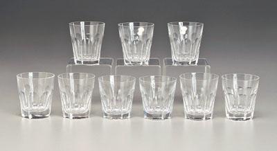 Appraisal: Waterford old fashioned glasses paneled sides all with Waterford mark