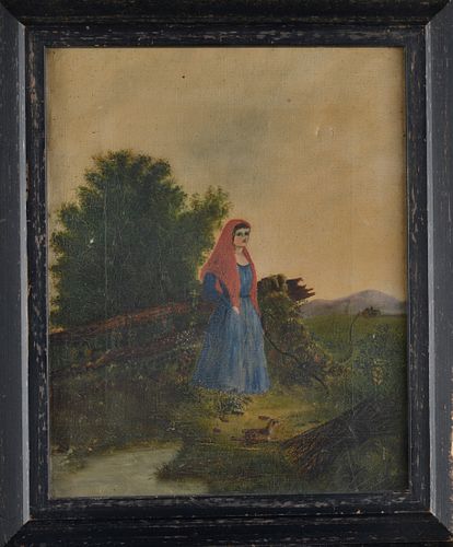 Appraisal: EARLY TH CENTURY PAINTINGpaint on canvas framed Ware to frame