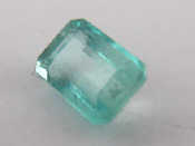 Appraisal: A loose polished emerald with E G L certificate stating