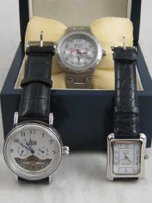 Appraisal: A Nautica watch a visible movement data watch and a