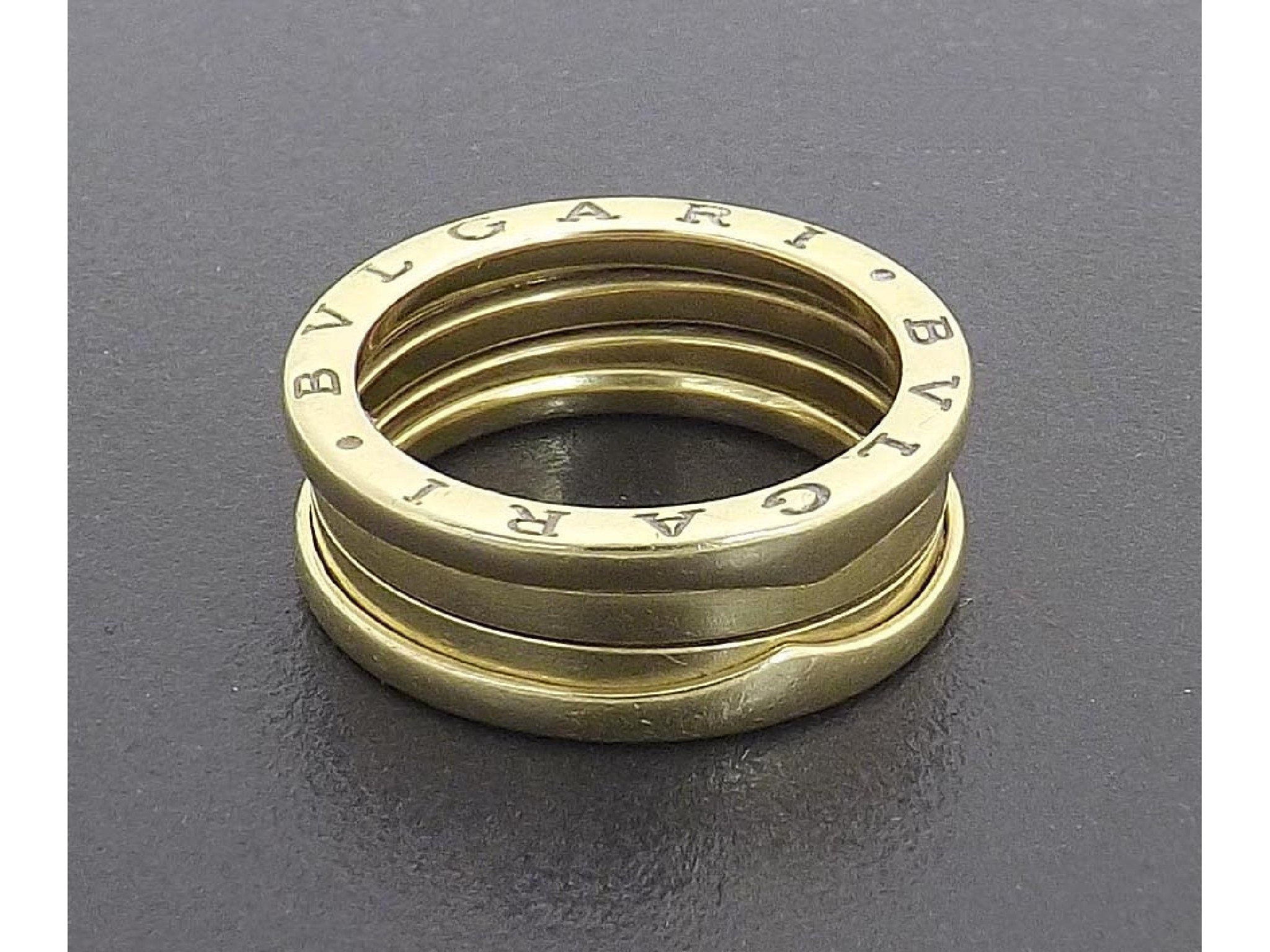 Appraisal: Bulgari B Zero ct yellow gold ring gm band width