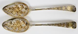 Appraisal: GEORGIAN STERLING ANNE PETER BATEMAN SPOONS GEORGIAN STERLING ANNE AND