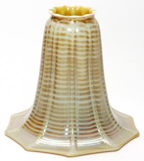 Appraisal: IRIDESCENT GLASS SHADE C IRIDESCENT GLASS SHADE C H Gold