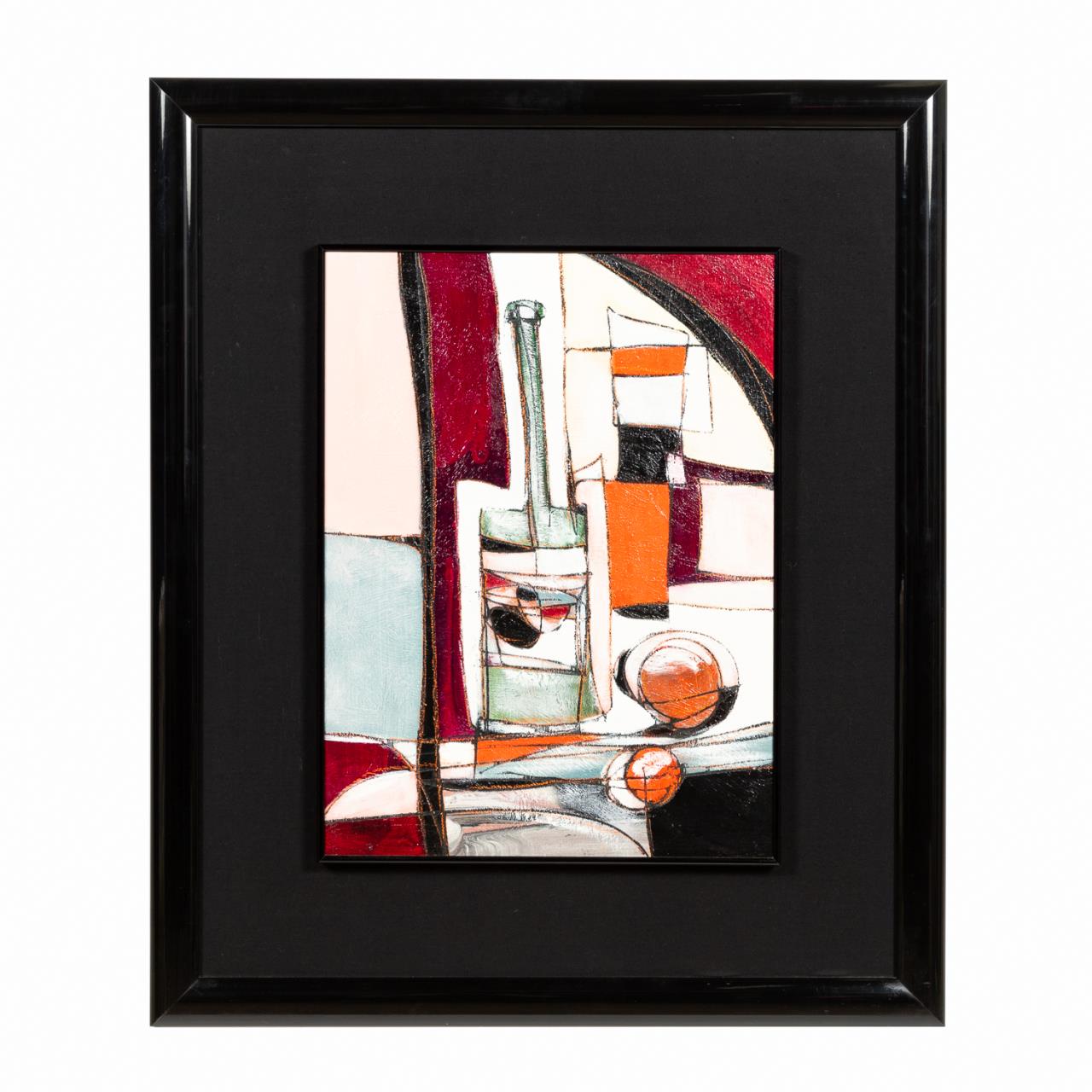 Appraisal: JEAN CLAUDE GAUGY CUBIST STILL LIFE OIL ON PANEL Jean-Claude