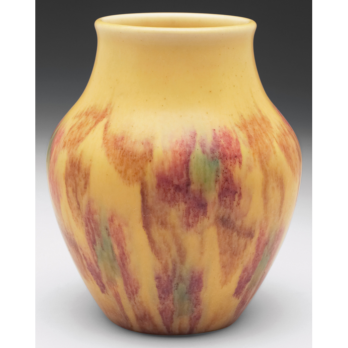 Appraisal: Rookwood vase bulbous shape in a Wax Mat glaze stylized