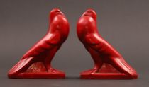 Appraisal: Pair of Cast Metal Bird Bookends Pair of cast metal