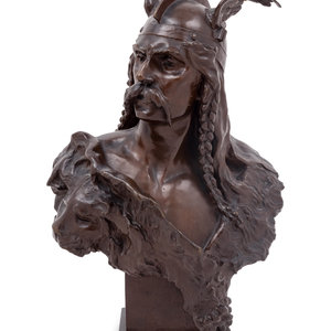 Appraisal: mile Laporte French - Vercingetorix bronze inscribed Laporte Height inches