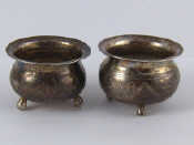 Appraisal: Two Russian silver matched salts one one circa both by