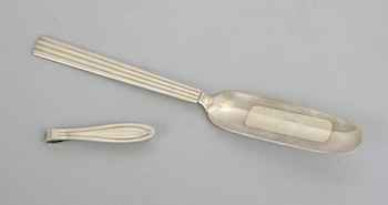 Appraisal: A Georg Jensen Sterling Silver Cheese Scoop Bernadette Pattern and