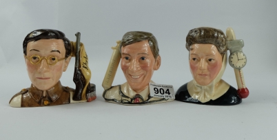 Appraisal: Royal Doulton small character jugs Charles Hawtrey D Hattie Jaques