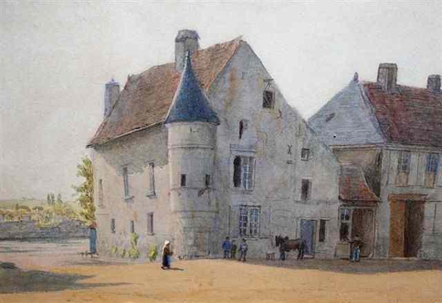 Appraisal: PHILIP NORMAN c - A French chateau signed watercolour x