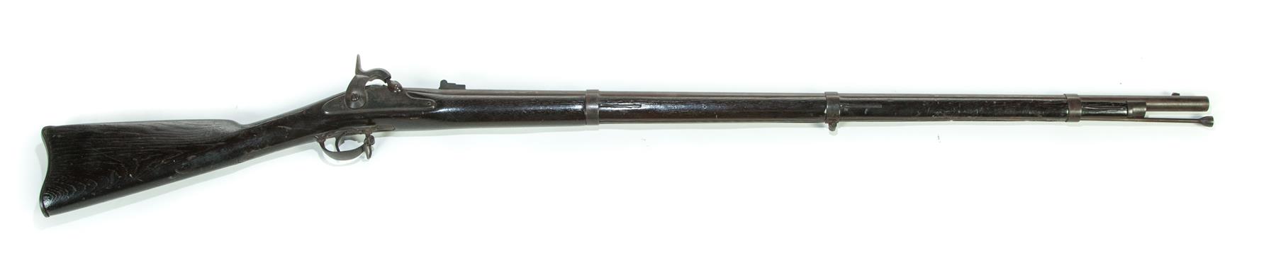 Appraisal: CIVIL WAR M SPRINGFIELD MUSKET DATED American walnut Lock plate