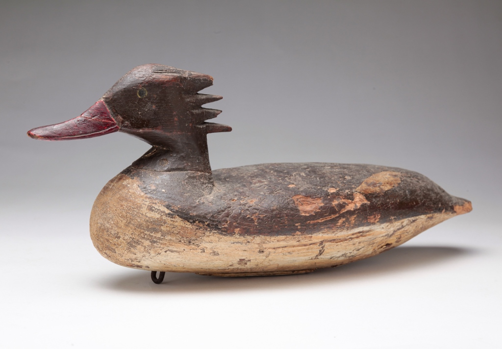 Appraisal: MERGANSER DECOY BY DOUG JESTER Virginia - Unsigned added paper