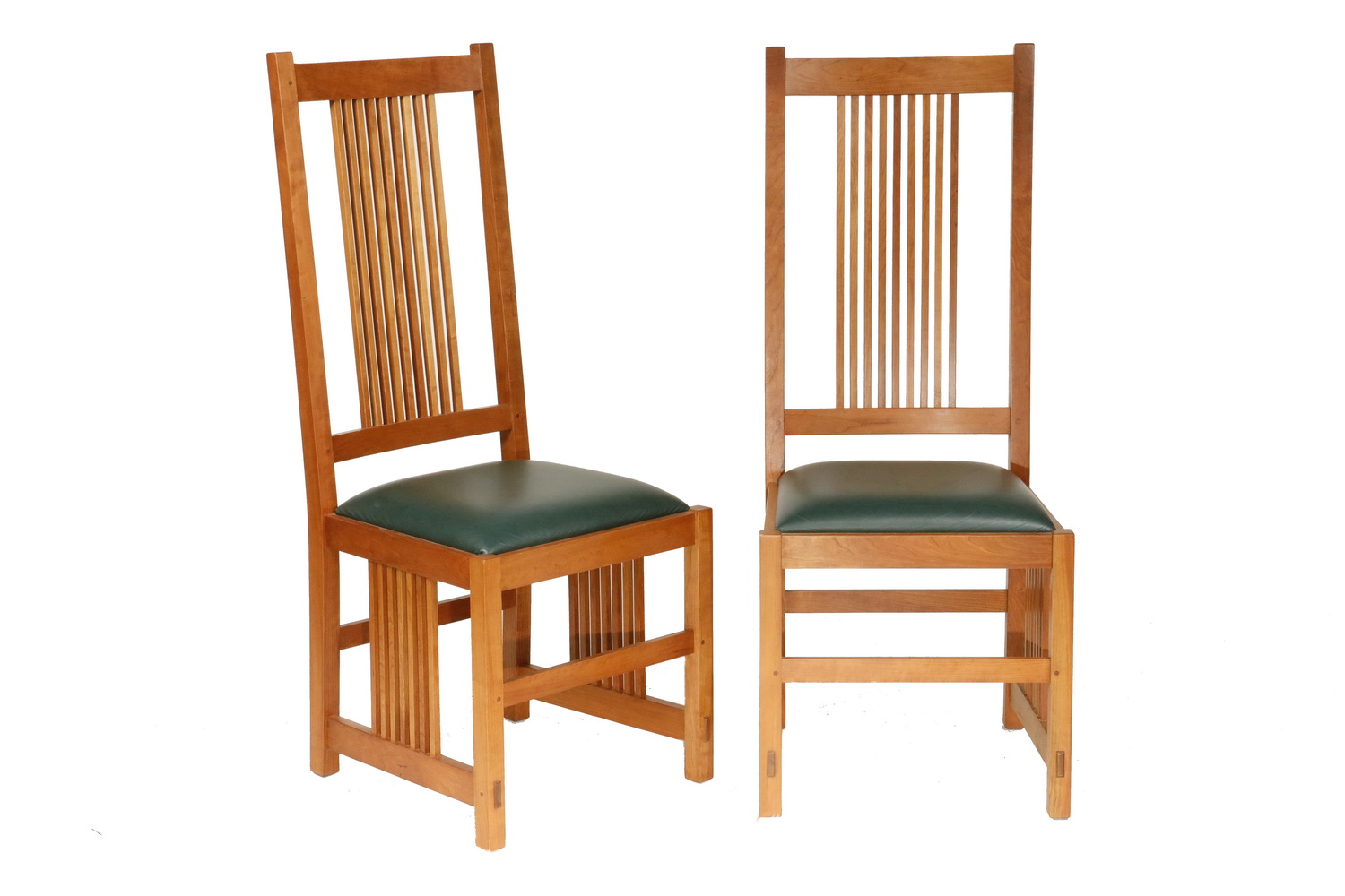 Appraisal: STICKLEY SIDE CHAIRS Stickley Model - Spindle Side Chair in