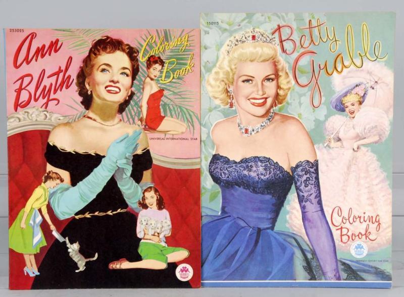 Appraisal: Lot of Merrill Celebrity Coloring Books Description Includes Ann Blyth