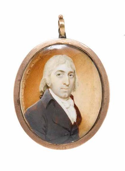 Appraisal: Walter Robertson Irish died miniature portrait of seth johnson after