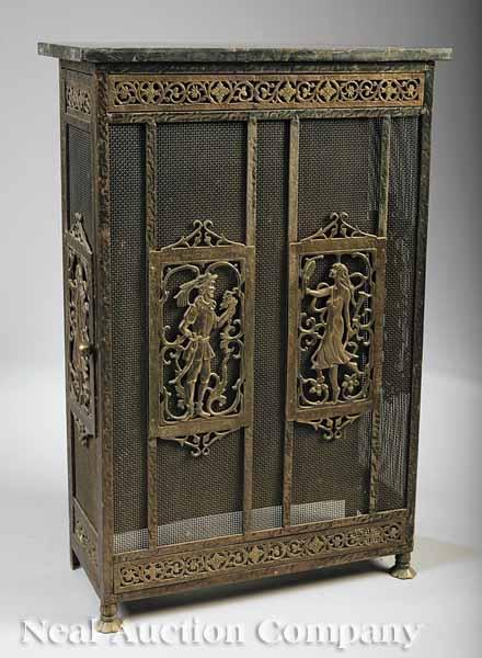 Appraisal: An American Aesthetic Bronze-Mounted Console late th early th c