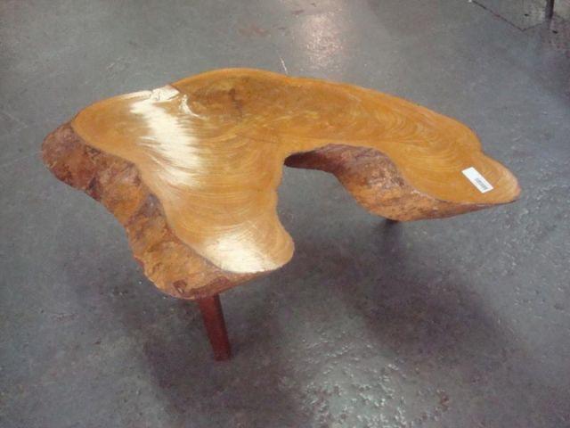 Appraisal: Nakashima Style Midcentury Coffee Table From a Bronxville home Dimensions