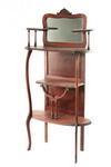 Appraisal: ETAGERE - Ca - mahogany finish three tier tag re