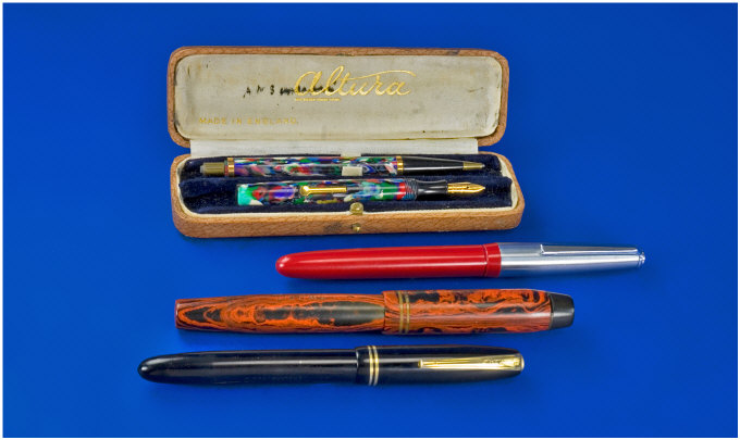 Appraisal: items Comprising Altura multi coloured set with damaged pencil and