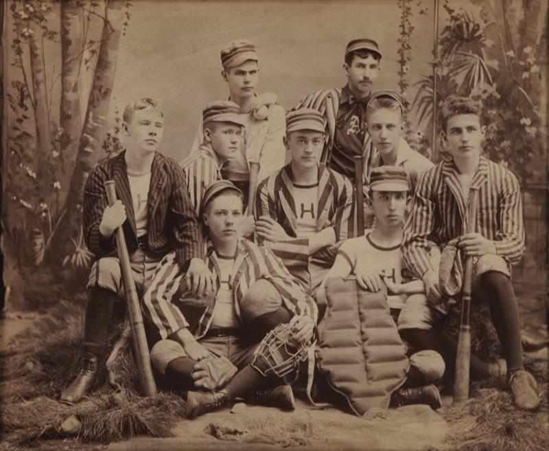 Appraisal: UNKNOWN C BASEBALL TEAM Toned albumen print Provenance Property from