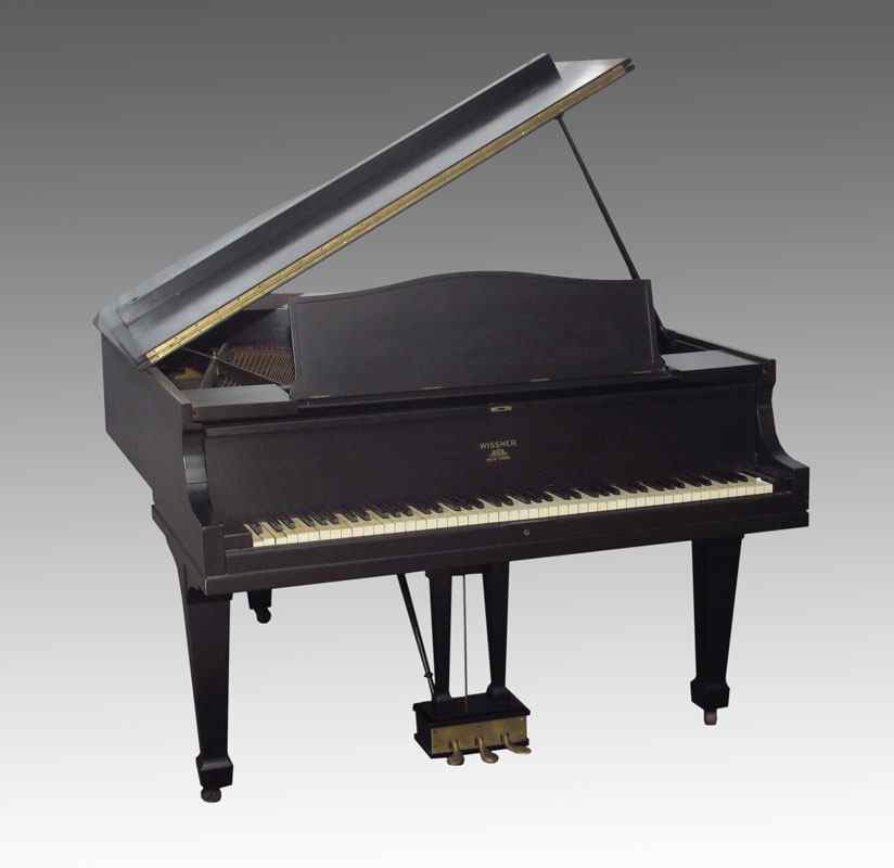 Appraisal: WISSNER EBONIZED BABY GRAND PIANO Ebony appearance finish case by