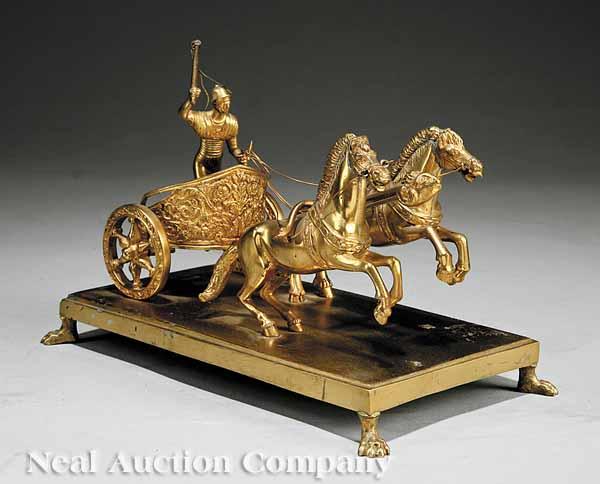 Appraisal: An Italian Grand Tour Gilt Bronze Model of a Roman