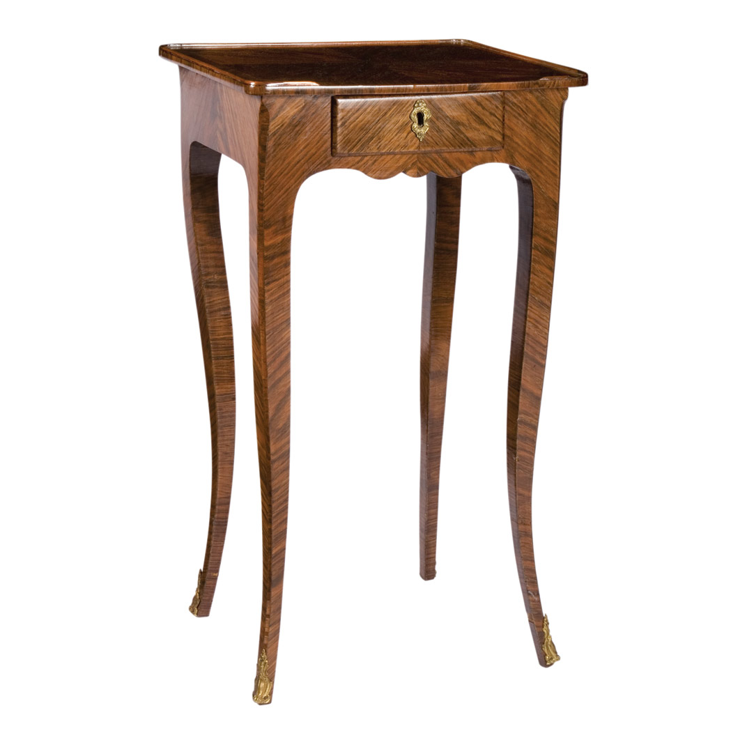 Appraisal: Louis XV Kingwood Side Table Mid th century The rectangular