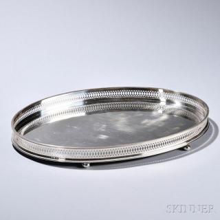 Appraisal: Elizabeth II Sterling Silver Tray Sheffield - C J Vander