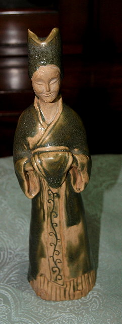 Appraisal: Chinese Tang style pottery standing figure cm