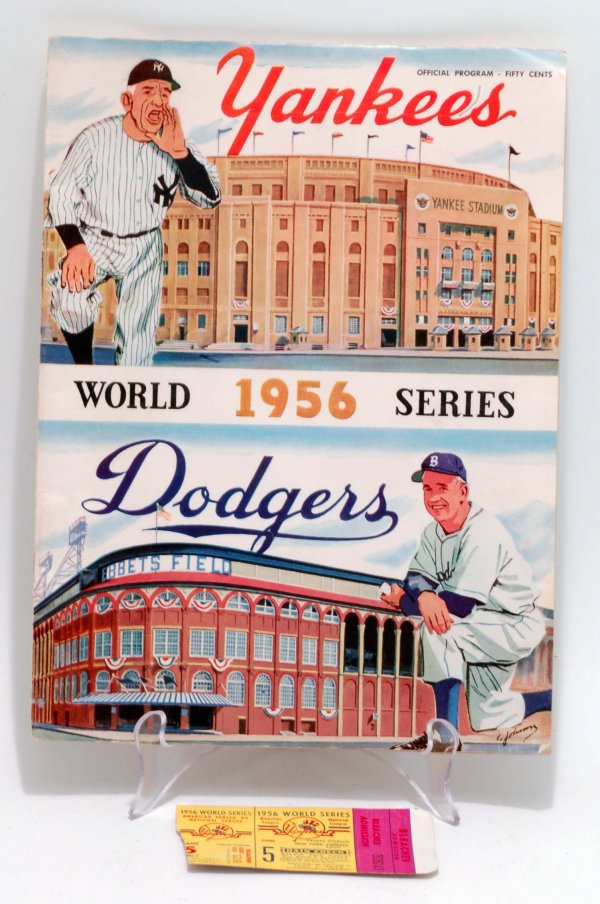 Appraisal: A World Series program from Don Larson's perfect game in