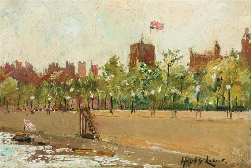 Appraisal: RICHARD HAYLEY LEVER American - Bank of the Thames River