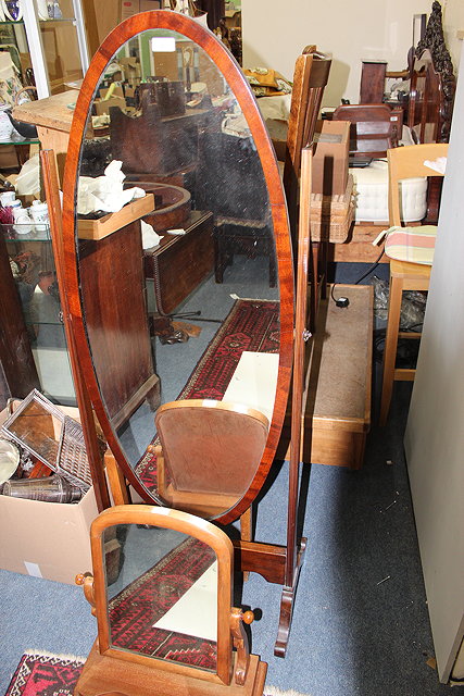 Appraisal: AN EARLY TH CENTURY CHEVAL MIRROR cm in height together