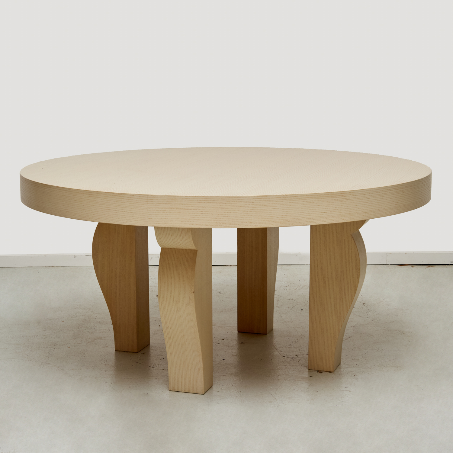 Appraisal: JM FRANK OAK CIRCULAR DINING TABLE PETER MARINO th c