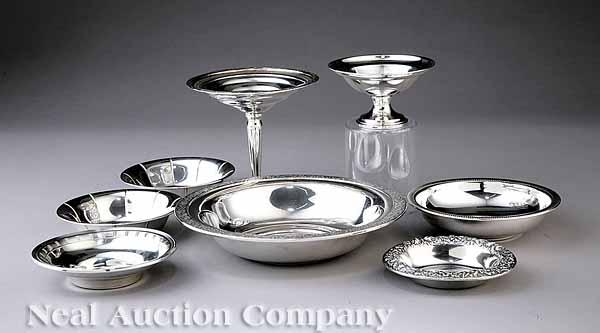 Appraisal: A Group of American Sterling Silver Tableware th c by