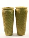 Appraisal: FLOOR VASES - Pair of yellow glazed stoneware floor vases