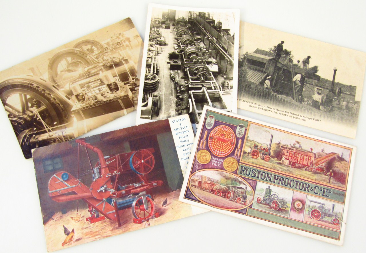 Appraisal: Various Lincoln related postcards comprising a Ruston Proctor Co Ltd