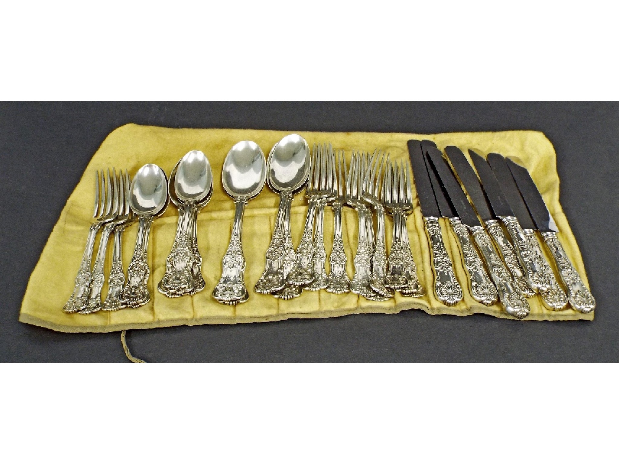 Appraisal: Part canteen of Tiffany Co 'sterling' kings pattern cutlery comprising