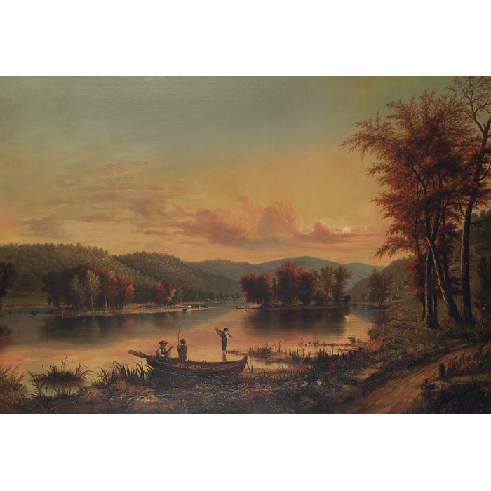 Appraisal: William C Wall American - View on the Allegheny River