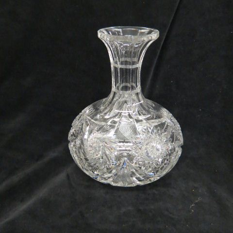 Appraisal: Cut Glass Carafe pinwheel hobstars brilliant period