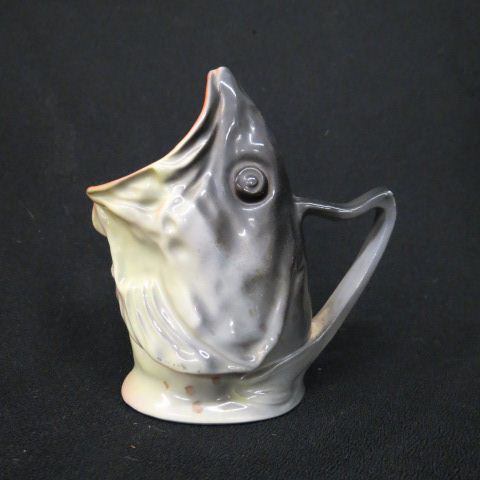 Appraisal: Royal Bayreuth Fish Head Figural Milk Pitcher excellent