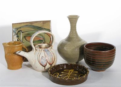 Appraisal: A large collection of studio pottery by various potters