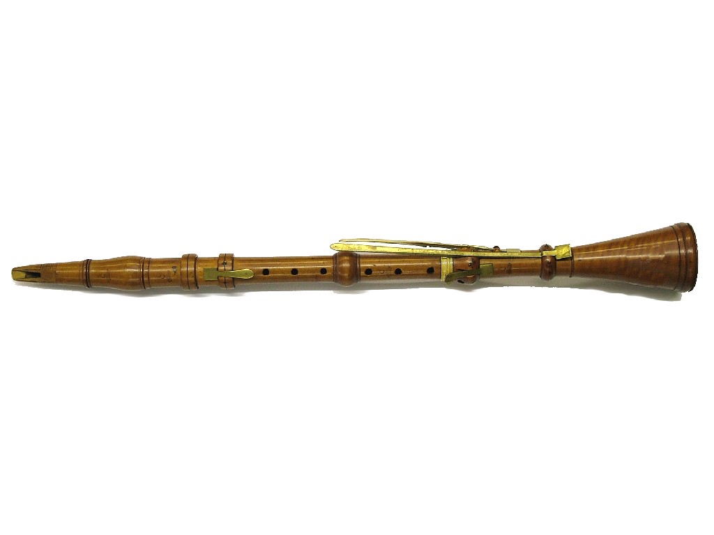 Appraisal: Fine English boxwood clarinet by Thomas Cahusac circa to stamped